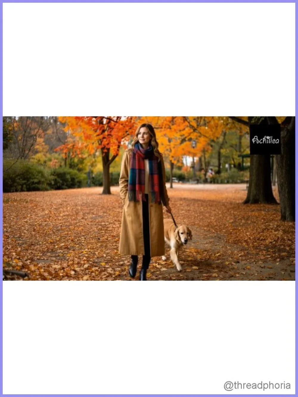 Women's Oversized Tartan Plaid Shawl Wrap Scarf in Viscose Fabric – Cashmere